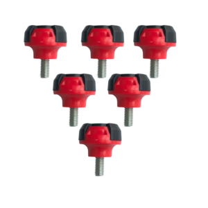 TORNILLO DECORATIVO PLASTICO MOD. NT-002 ROJO (100 UND)